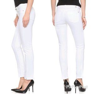 DL1961 Angel Mid Rise Skinny Ankle White Jeans 25